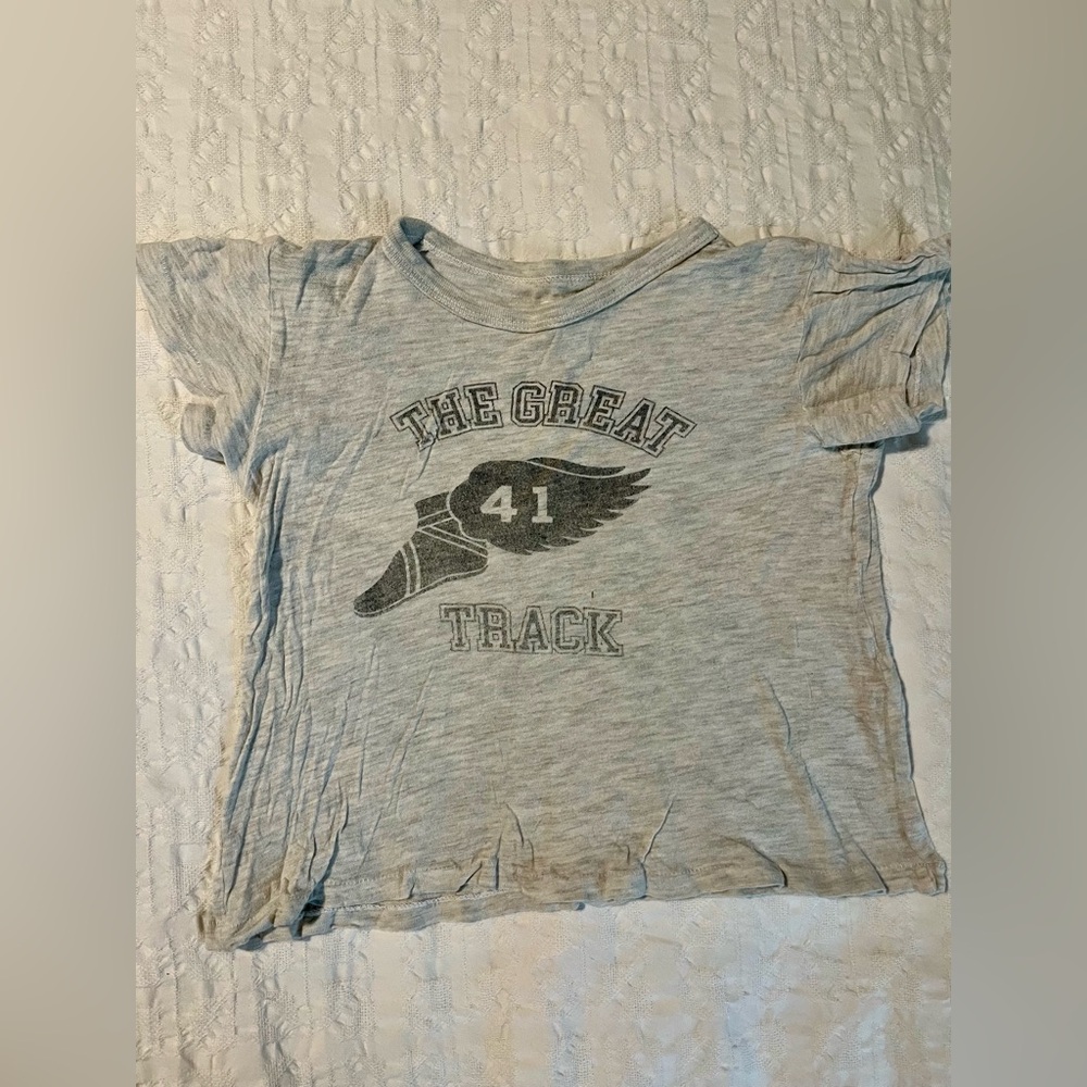 The Great Track kids crewneck tshirt